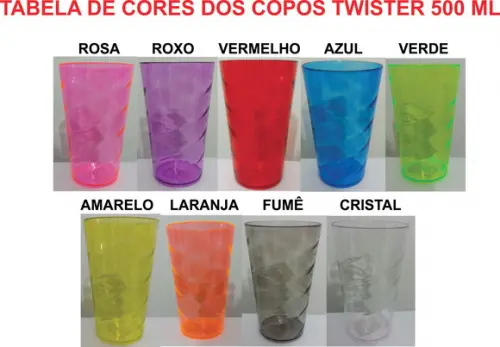 Copo Twister 500ml sem Personalização