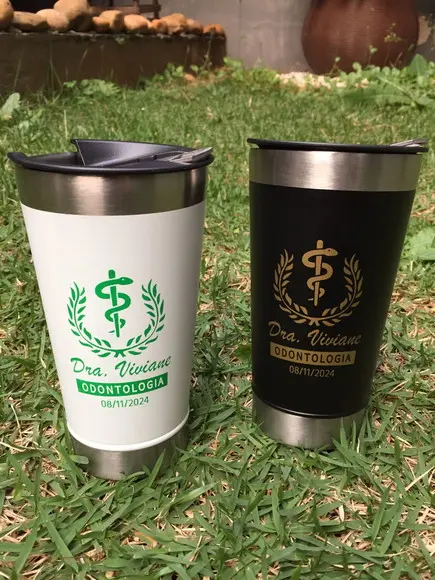 Copos Térmico Personalizados com Tampa 473 ml