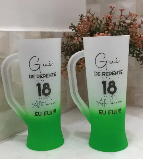 Copos Personalizados Slim Degrade 400 ml