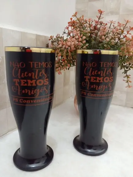 Copos Tulipa Chopp Personalizada com Borda
