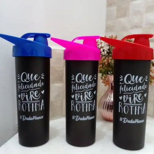 Garrafa Acqua Bio Preto 475 ml Personalizada