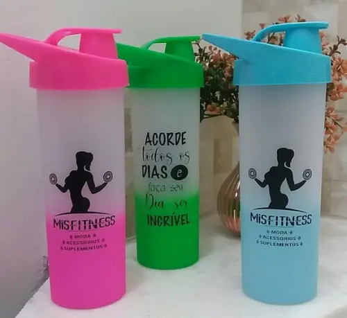 Garrafa Aqua Bio Degradê Personalizada 475 ml - Artes Iguais