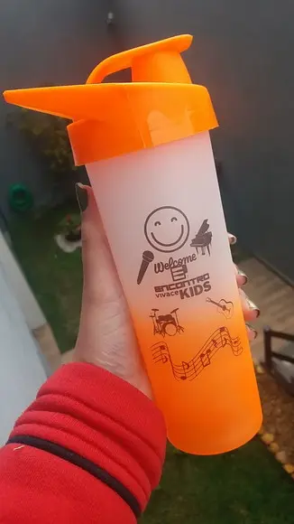 Garrafa Aqua Bio 475 ml Personalizada em 1 Cor Artes Iguais