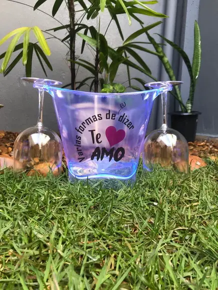 kIT DE BALDE SEM LED PERSONALIZADO + 2 GIN CRISTAL LISA