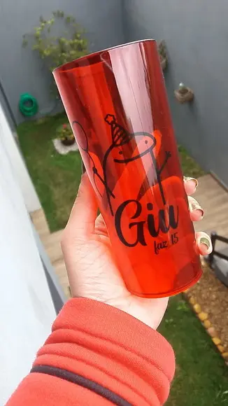 Long Drink com Led 350 ml Personalizado
