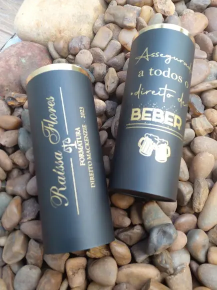 Long Drink Degrade ou Preto Fosco com Borda Personalizado