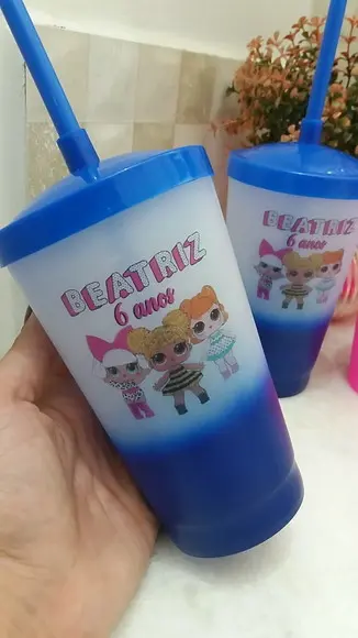 Shake Twister 500 ml Degradê Personalizado com Led