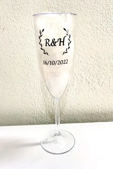 Taça de Champanhe Acrílica Personalizada