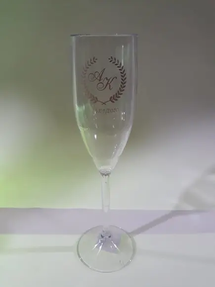 Taça de Champanhe Acrílica Personalizada