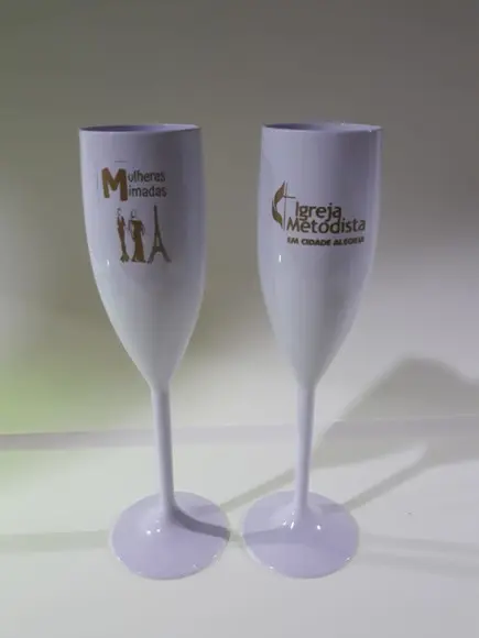 Taça de Champanhe Acrílica Personalizada