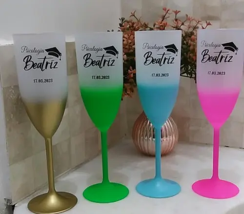 Taça de Champanhe Degrade Personalizada