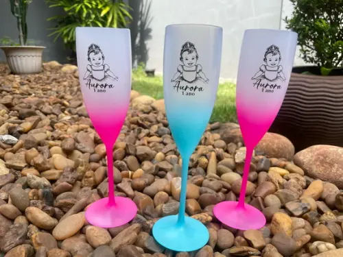 Taça de Champanhe Degrade Personalizada