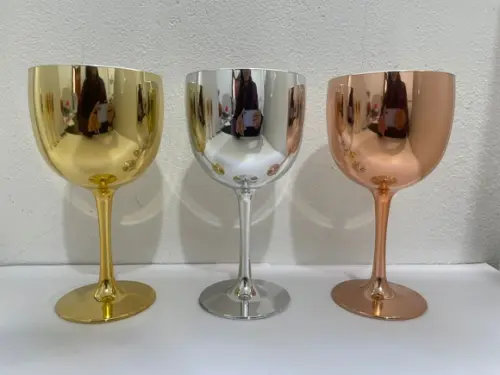 Taça de Gin 450 ml Acrílica Metalizada e Personalizada