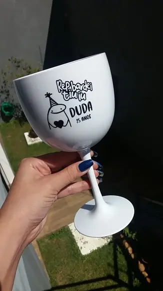 Taça de Gin de 450 ml Acrílica Personalizada