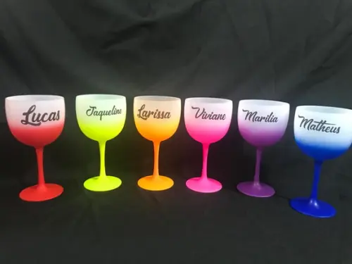 Taça de Gin Degrade de 450 ml Person. com Nomes Diferentes