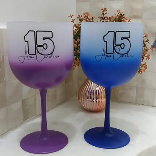 Taça de Gin Degrade Personalizada 450 ml