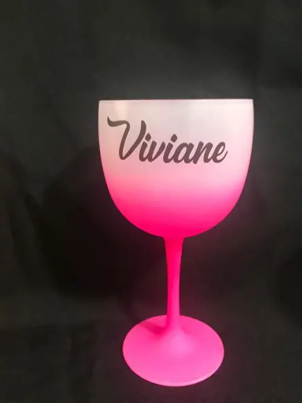 Taça Gin Degrade Nomes Diferente 450 ml