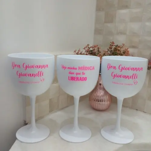 Taça Translúcidas e Leitosas 450 ml Personalizada