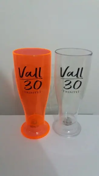 Taça Tulipa de Acrílico de 300 ml Personalizada