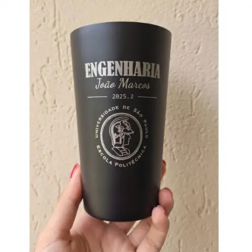 Twister 500 ml Preto Fosco e Personalizado