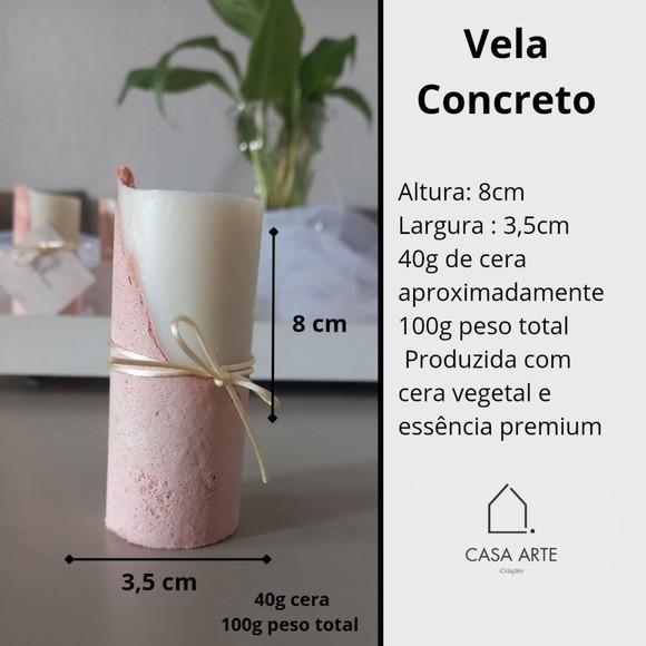 Vela Base Concreto Lembrancinha