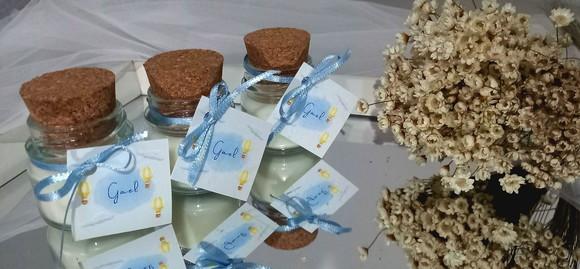 Vela Vidro com Rolha
