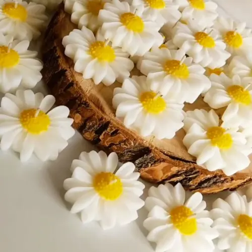 Vela Margarida no Palito Lembrancinha