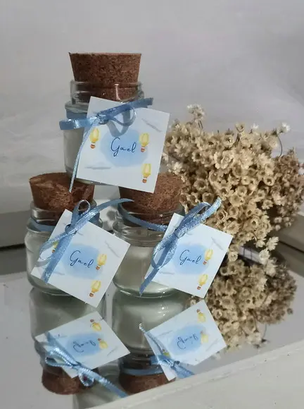 Vela Vidro com Rolha