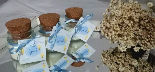 Vela Vidro com Rolha