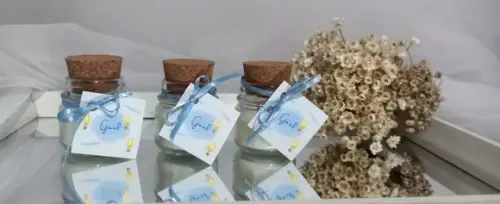 Vela Vidro com Rolha