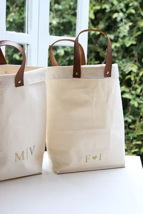 Ecobag Personalizada com Alça de Couro 32x30