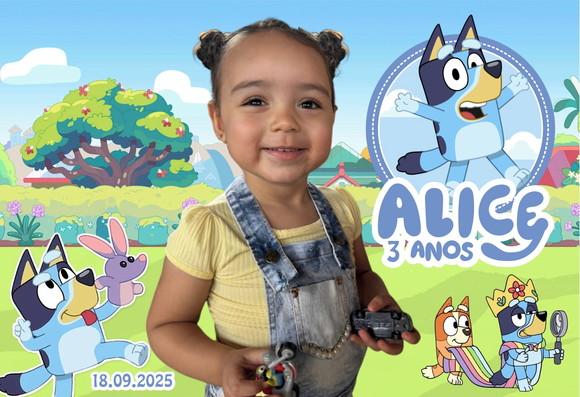 10 Foto Imã Personalizado Bluey e Bingo