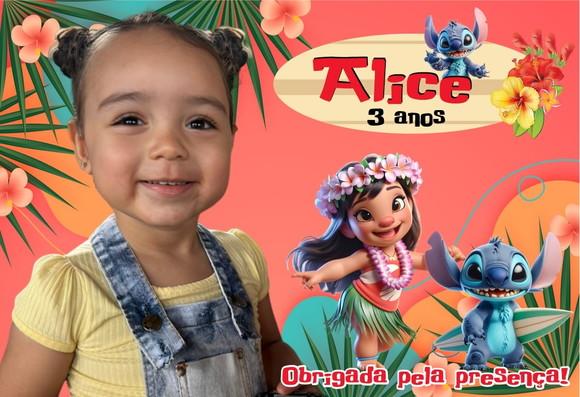 10 Foto Imã Personalizado Lilo e Stitch