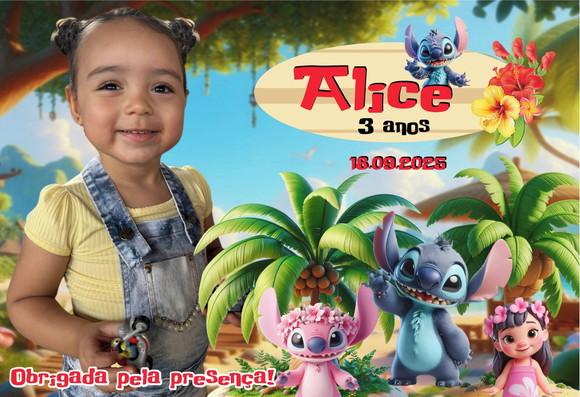 10 Foto Imã Personalizado Lilo e Stitch