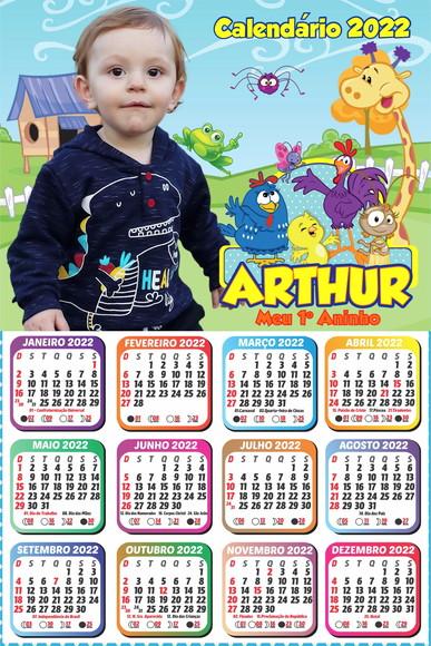 20 Foto Calendário 10x15 Galinha Com Imã 2022