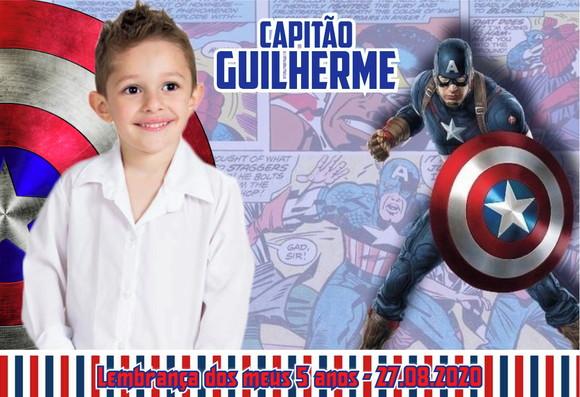 20 Foto Imã - Foto Lembrança - Capitão América