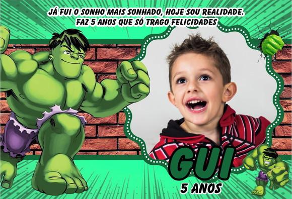 20 Foto Imã - Foto Lembrança - Hulk