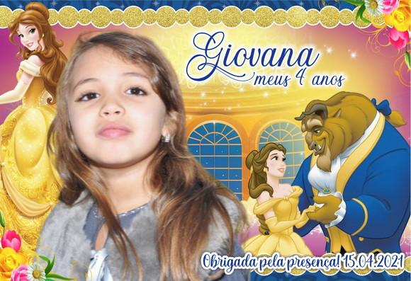20 Foto Imã 10x15 - A Bela e a Fera - Foto Lembrança