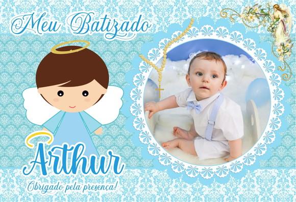 20 Foto Imã 10x15 - Batizado - Foto Lembrança