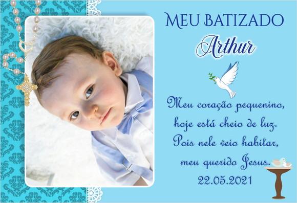 20 Foto Imã 10x15 - Batizado - Foto Lembrança