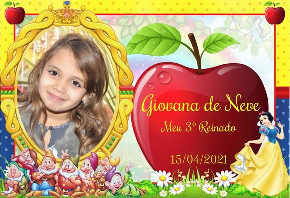 20 Foto Imã 10x15 - Branca de Neve - Foto Lembrança