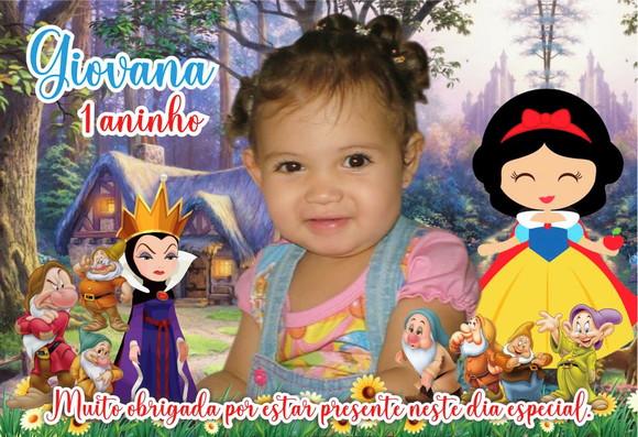 20 Foto Imã 10x15 - Branca de Neve - Foto Lembrança