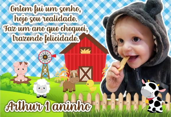 20 Foto Imã 10x15 - Fazendinha - Foto Lembrança