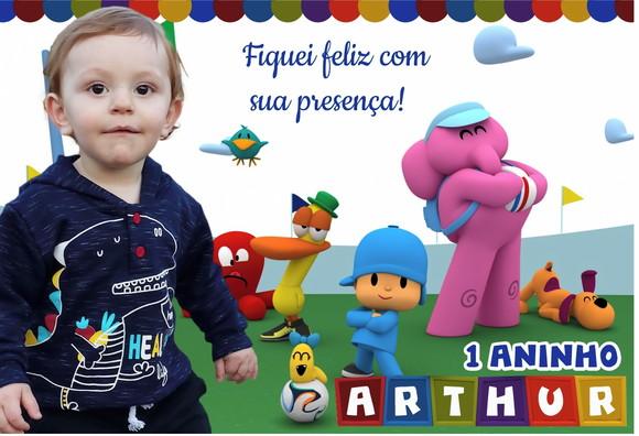 20 Foto Imã 10x15 - Foto Lembrança - Pocoyo