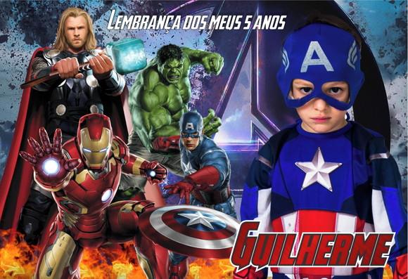 20 Foto Imã 10x15 - Heróis Avengers - Foto Lembrança