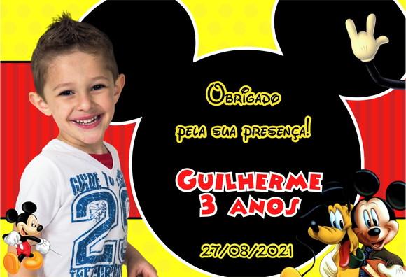 20 Foto Imã 10x15 - Mickey Foto Lembrança - Lembranças