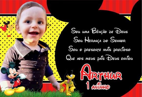20 Foto Imã 10x15 - Mickey Foto Lembrança - Lembranças