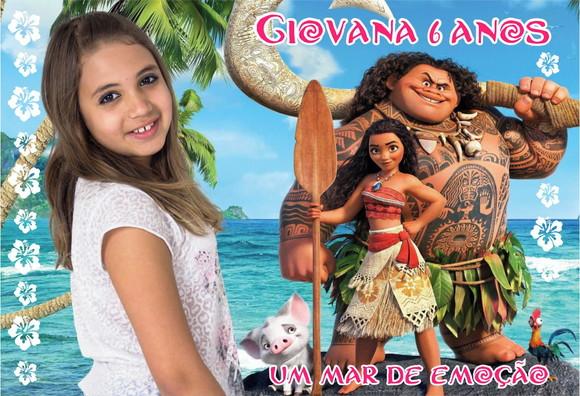 20 Foto Imã 10x15 - Moana - Foto Lembrança