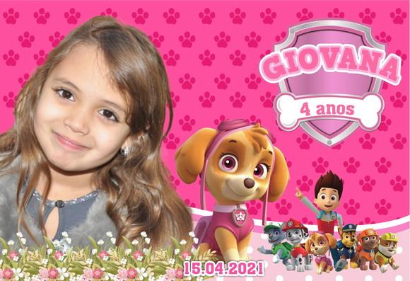 20 Foto Imã 10x15 - Patrulha Canina Skye