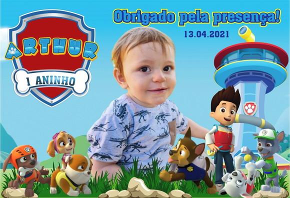 20 Foto Imã 10x15 - Patrulha Canina -Lembrancinhas